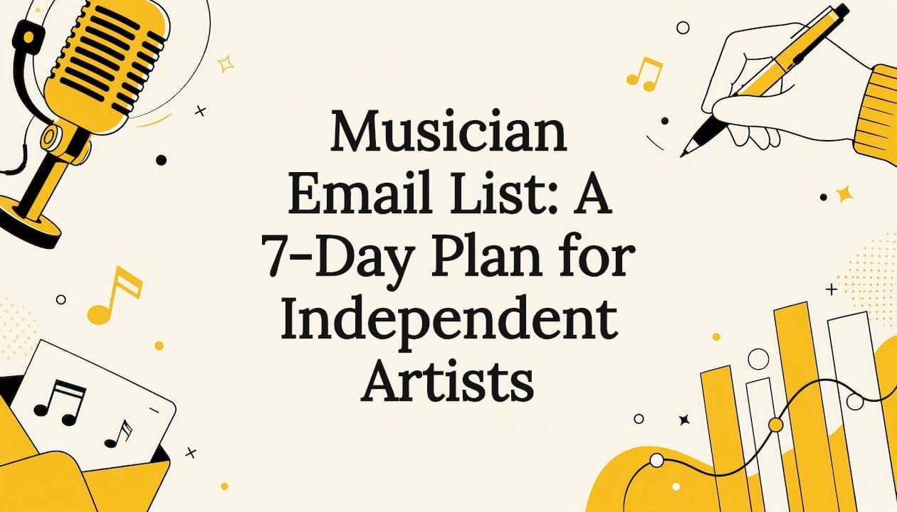 Musician Email List: A 7-Day Plan for Independent Artists