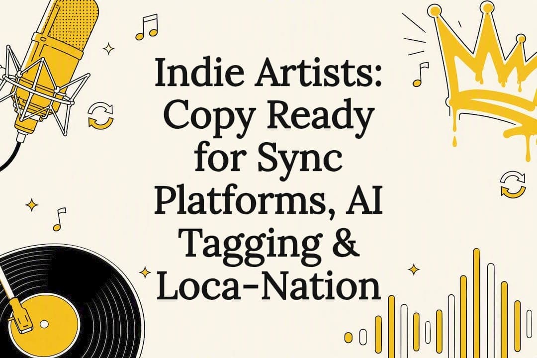 Indie Artists: Copy Ready for Sync Platforms, AI Tagging & Loca‑Nation
