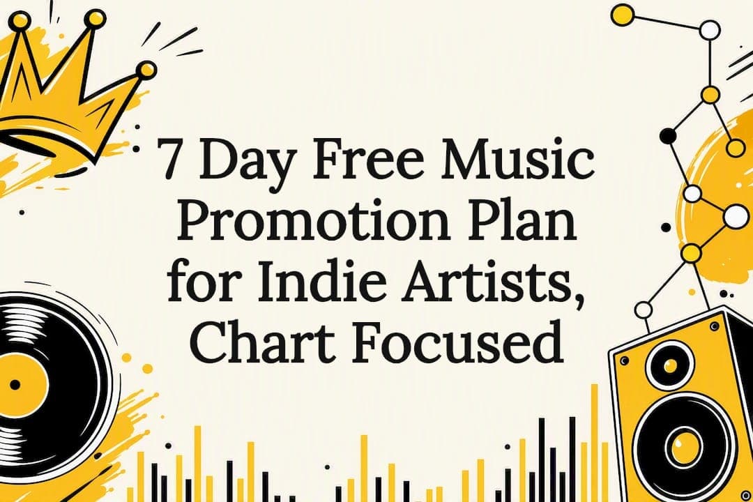 7 Day Free Music Promotion Plan for Indie Artists, Chart Focused