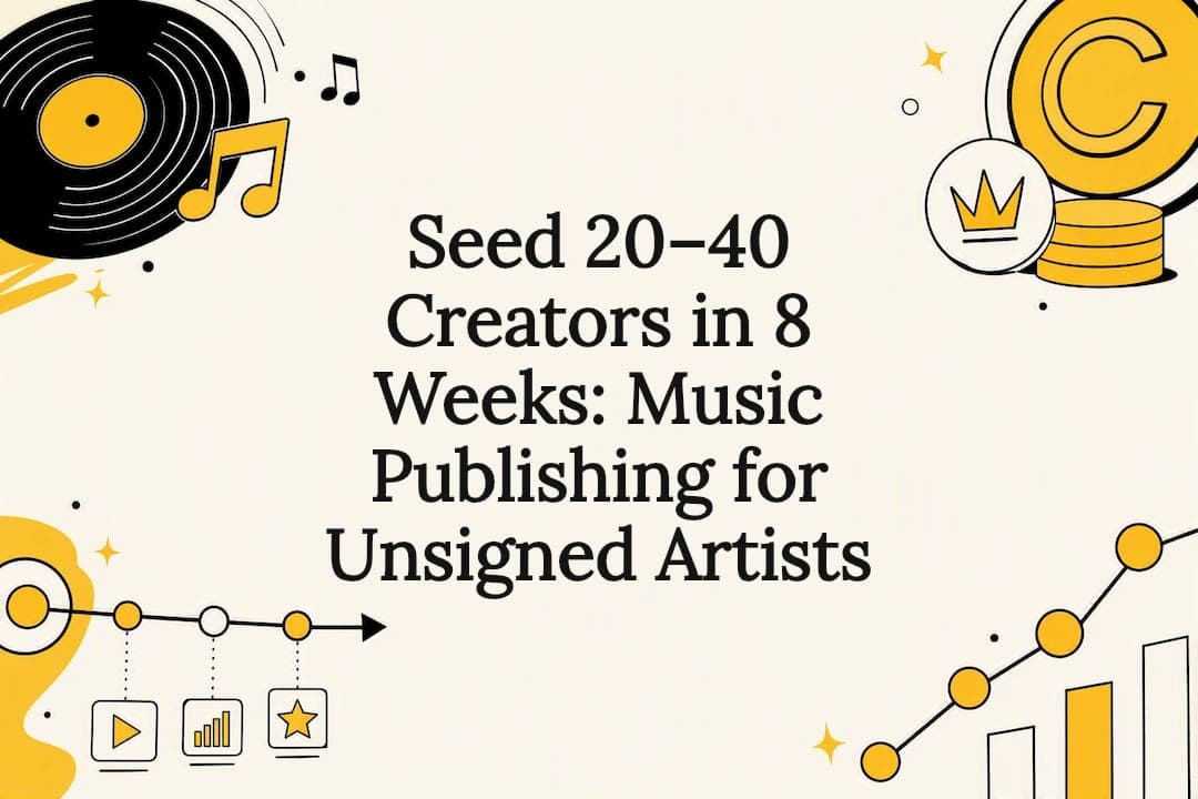 Seed 20–40 Creators in 8 Weeks: Music Publishing for Unsigned Artists